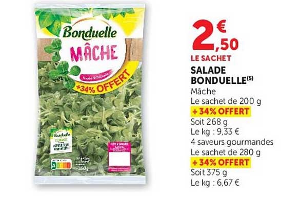 SALADE BONDUELLE Mâche