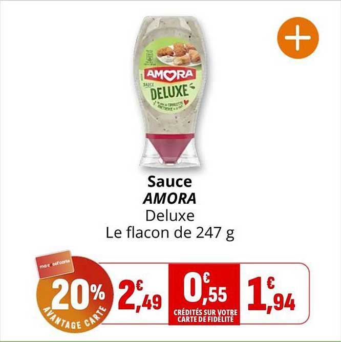 Sauce AMORA Deluxe Le flacon de 247 g