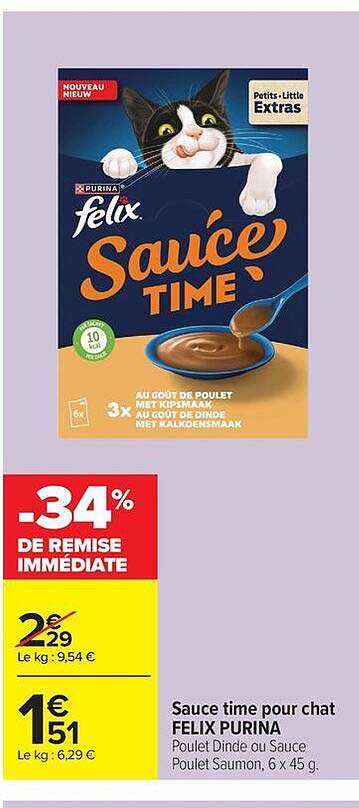 Sauce time pour chat FELIX PURINA