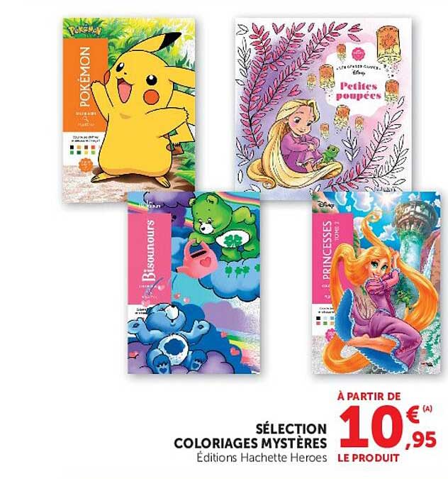 SÉLECTION COLORIAGES MYSTÈRES Éditions Hachette Heroes