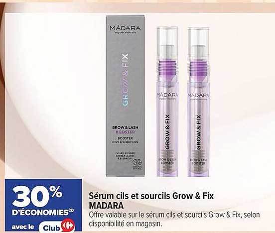 Sérum cils et sourcils Grow & Fix MADARA