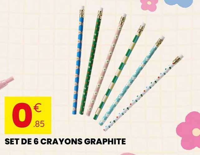 SET DE 6 CRAYONS GRAPHITE