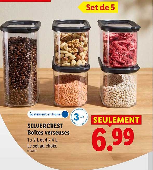 SILVERCREST Boîtes verseuses