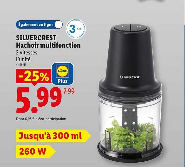 SILVERCREST Hachoir multifonction