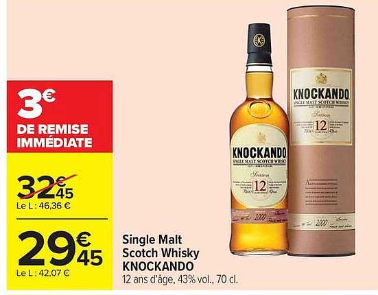 Single Malt Scotch Whisky KNOCKANDO