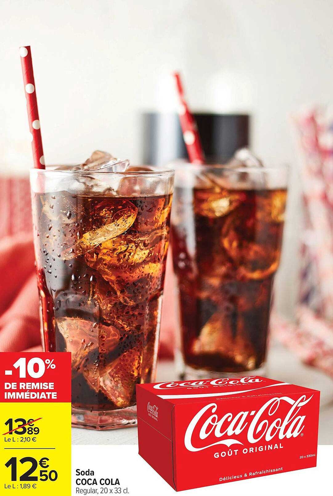 Soda COCA COLA Regular, 20 x 33 cl.