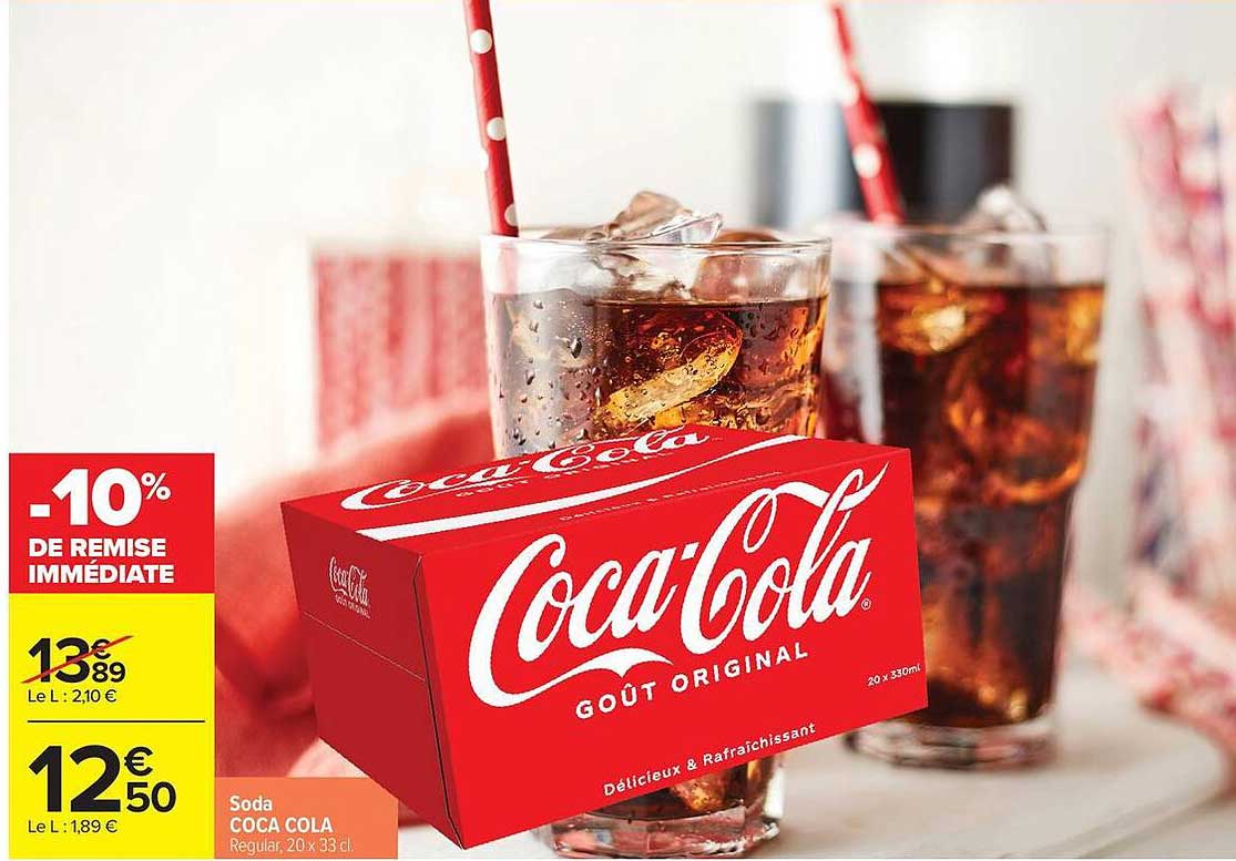 Soda COCA COLA Regular, 20 x 33 cl