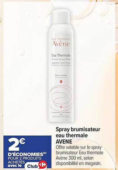 Spray brumisateur eau thermale AVENE