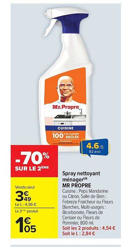 Spray nettoyant ménager MR PROPRE