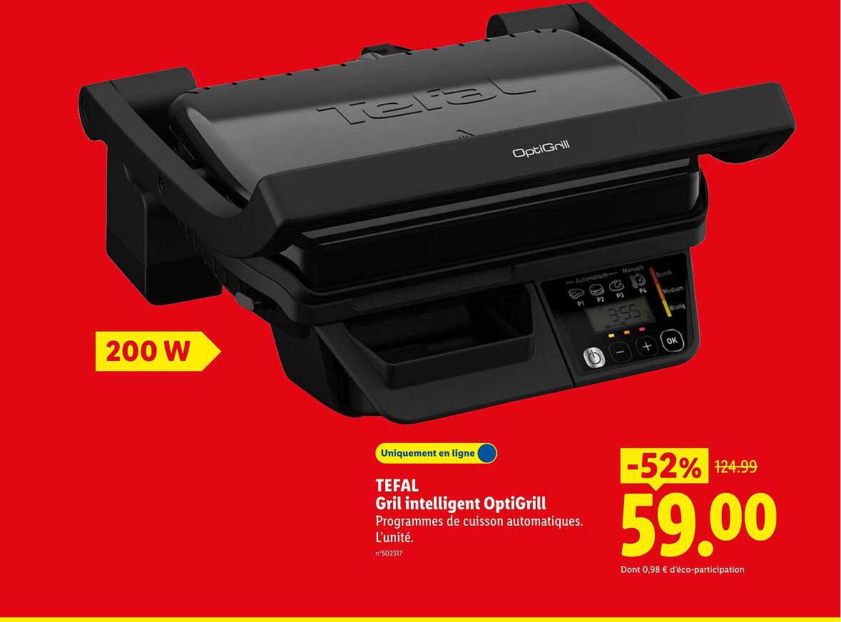 TEFAL Gril intelligent OptiGrill