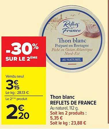 Thon blanc REFLETS DE FRANCE