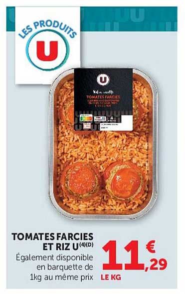 TOMATES FARCIES ET RIZ U