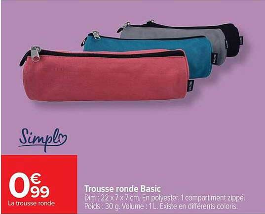 Trousse ronde Basic
