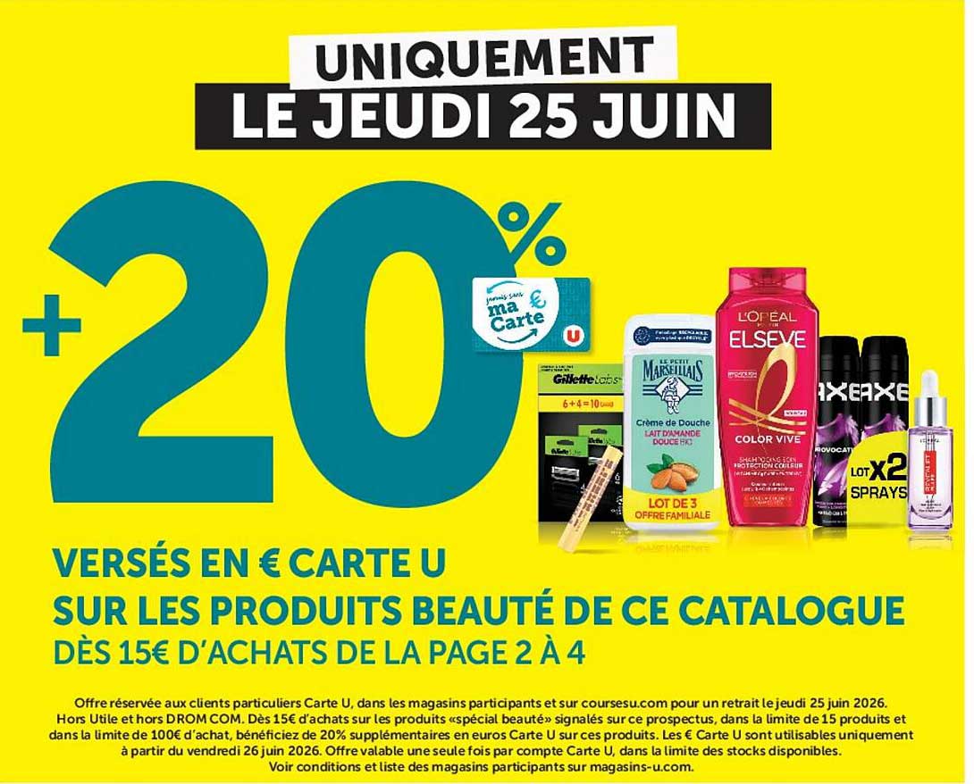UNIQUEMENT LE JEUDI 25 JUIN