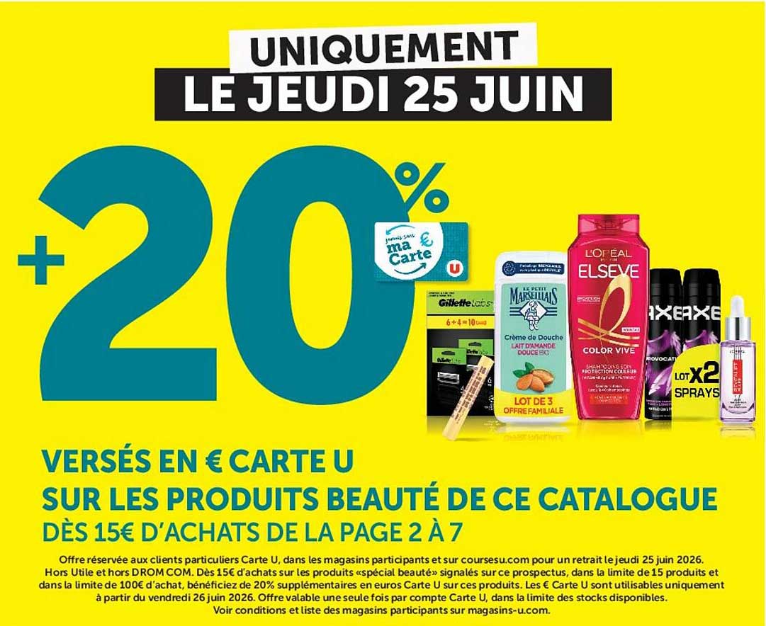 UNIQUEMENT LE JEUDI 25 JUIN