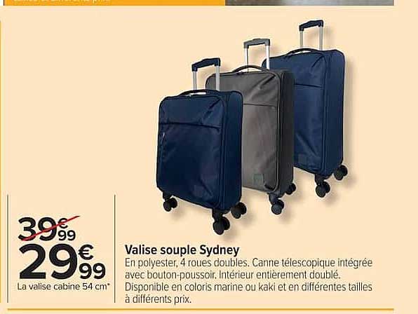 Valise souple Sydney