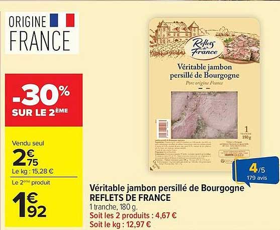 Véritable jambon persillé de Bourgogne REFLETS DE FRANCE