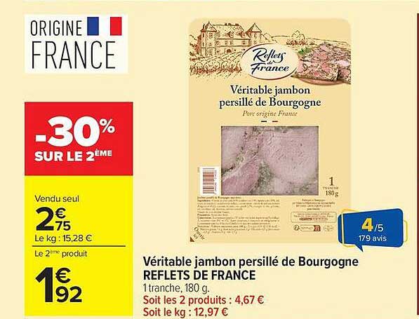 Véritable jambon persillé de Bourgogne REFLETS DE FRANCE