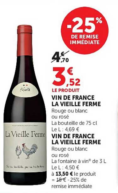 VIN DE FRANCE LA VIEILLE FERME