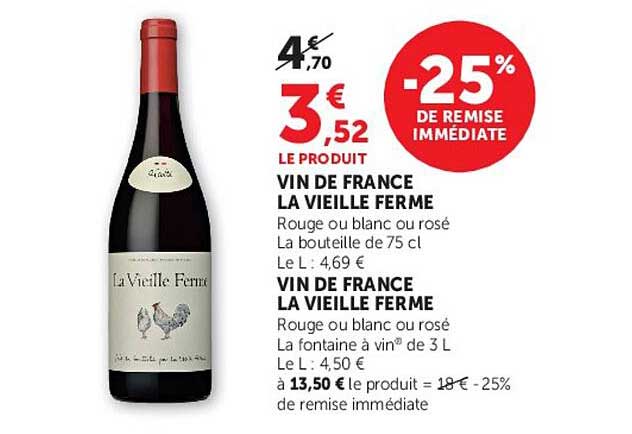 VIN DE FRANCE LA VIEILLE FERME