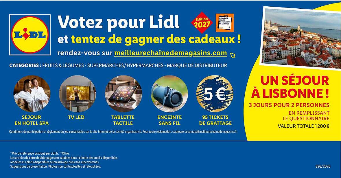 Votez pour Lidl et tentez de gagner des cadeaux !