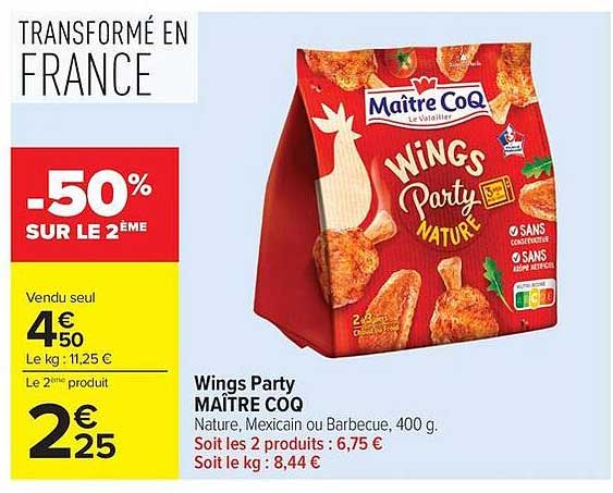 Wings Party MAÎTRE COQ