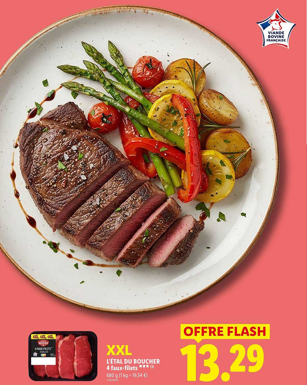 XXL L'ÉTAL DU BOUCHER 4 faux-filets à griller