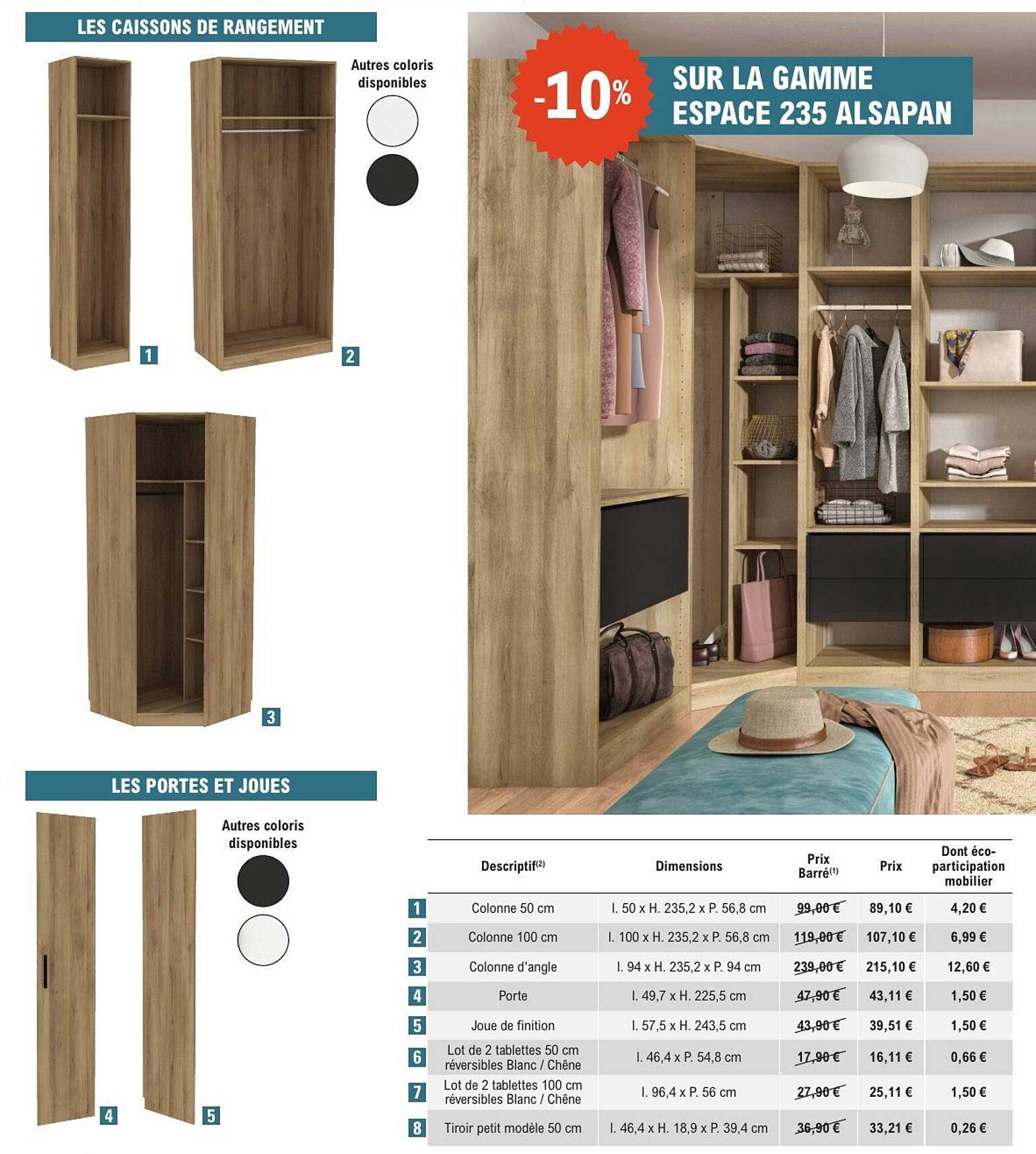 -10% SUR LA GAMME ESPACE 235 ALSAPAN