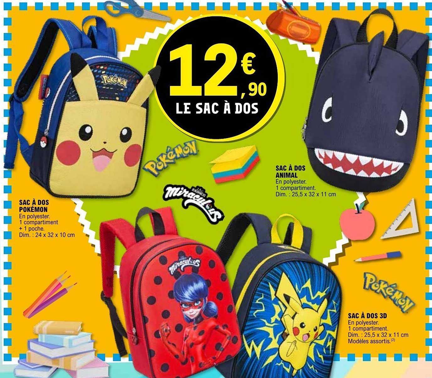 12€ 90 LE SAC À DOS