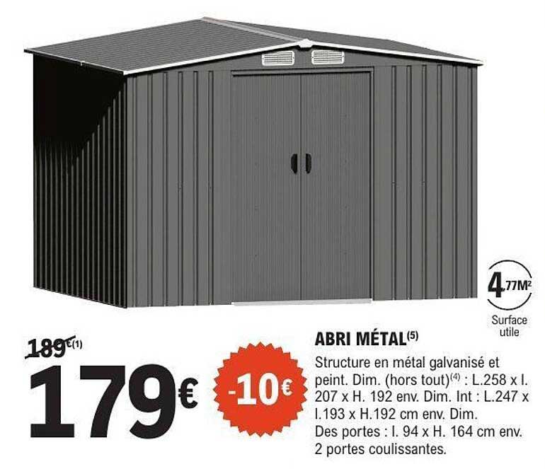 ABRI MÉTAL