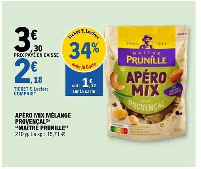 APÉRO MIX MÉLANGE PROVENCAL "MAÎTRE PRUNILLE"