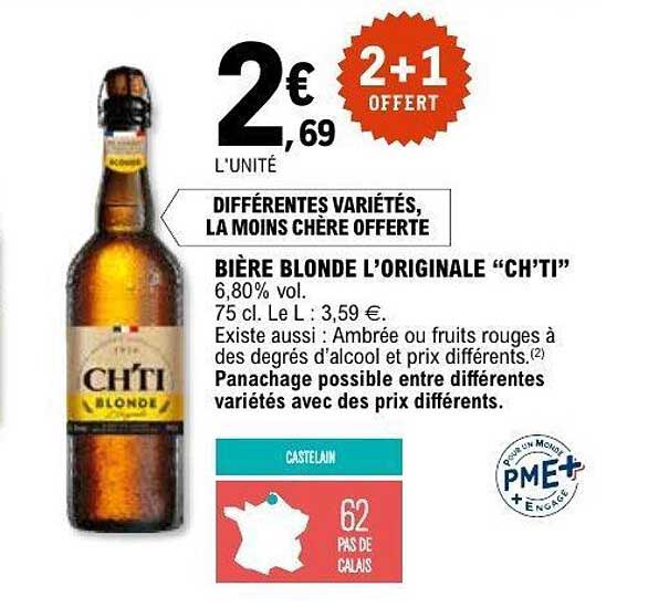 Bière Blonde L’Originale “Ch’ti”