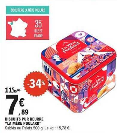 Biscuits Pur Beurre "La Mère Poulard"