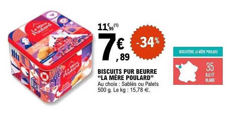 BISCUITS PUR BEURRE "LA MÈRE POULARD"