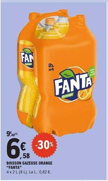 BOISSON GAZEUSE ORANGE "FANTA"