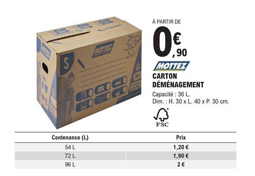 CARTON DÉMÉNAGEMENT