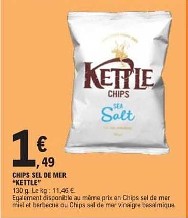 CHIPS SEL DE MER "KETTLE"