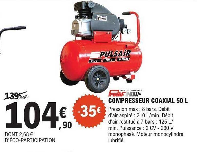 COMPRESSEUR COAXIAL 50 L
