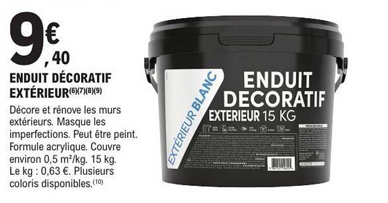 ENDUIT DÉCORATIF EXTÉRIEUR