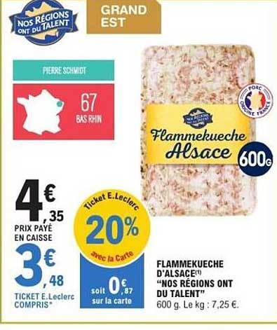 Flammekueche d'Alsace 600g