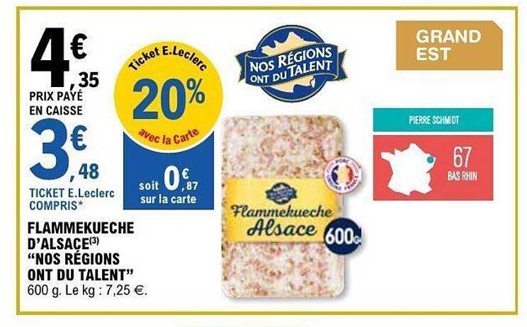 FLAMMEKUECHE D'ALSACE "NOS RÉGIONS ONT DU TALENT"