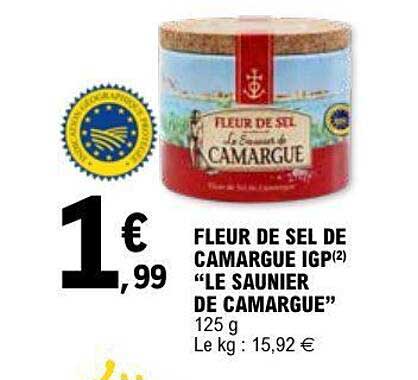 FLEUR DE SEL DE CAMARGUE IGP "LE SAUNIER DE CAMARGUE"