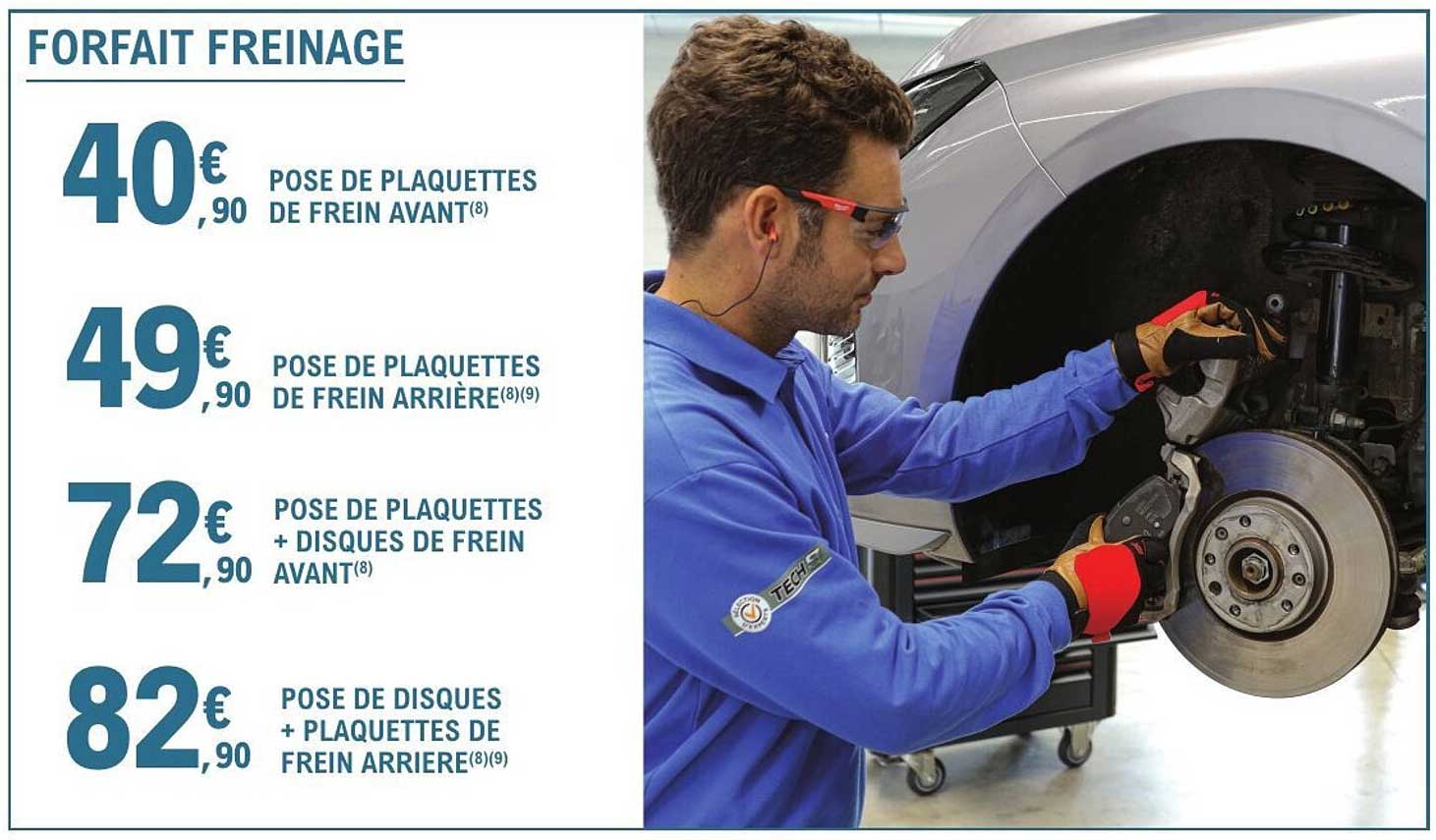 FORFAIT FREINAGE