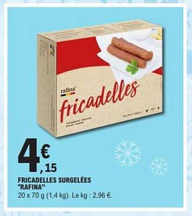 Fricadelles surgelées "Rafina"