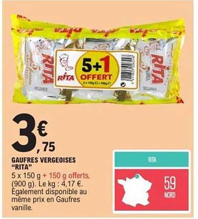 GAUFRES VERGEOISES "RITA"