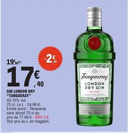 GIN LONDON DRY "TANQUERAY"