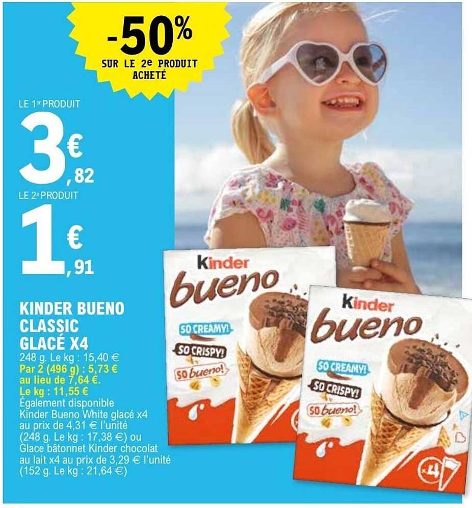 KINDER BUENO CLASSIC GLACÉ X4