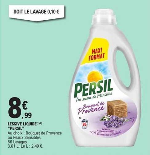LESSIVE LIQUIDE PERSIL
