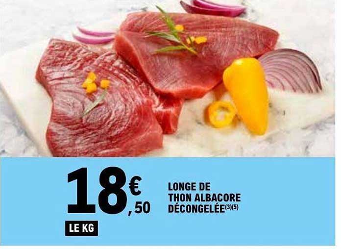 LONGE DE THON ALBACORE DÉCONGELÉE