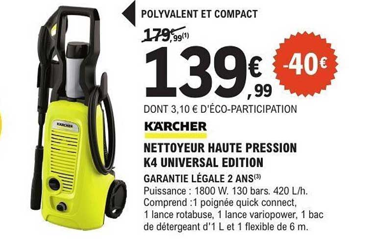 NETTOYEUR HAUTE PRESSION K4 UNIVERSAL EDITION